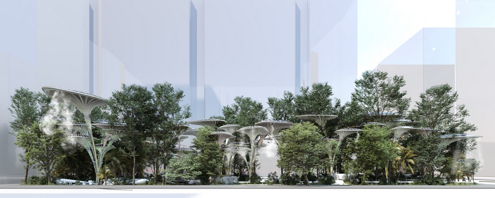 Cooling Stations for Abu Dhabi's Urban Heat Island designed by Mask Architects - Sheet1